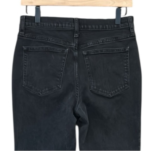 J. Crew Essential High Rise Cropped Straight Leg Jean Black Size 27 - Picture 10 of 11